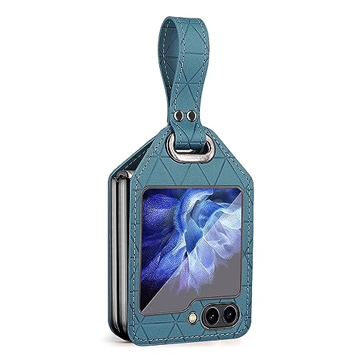 Coque pour Samsung Galaxy Z Flip 5 protection intégrale étui mince en cuir