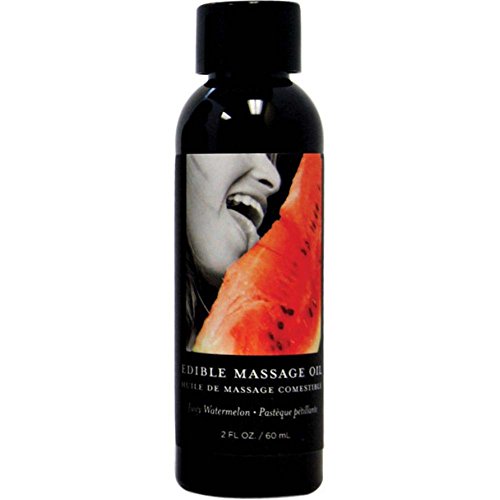 Earthly Body Edible Massage Oil, Watermelon, 2 fl.oz (60 ml)