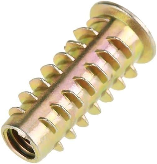 Tools Compatible with Zinc Alloy Hex Nut, M6x25mm Nuts Type Threaded Hex Drive Head Zinc Alloy Wire Furniture Hex Socket Screw for Wood Insert, Thread Locking Inserts