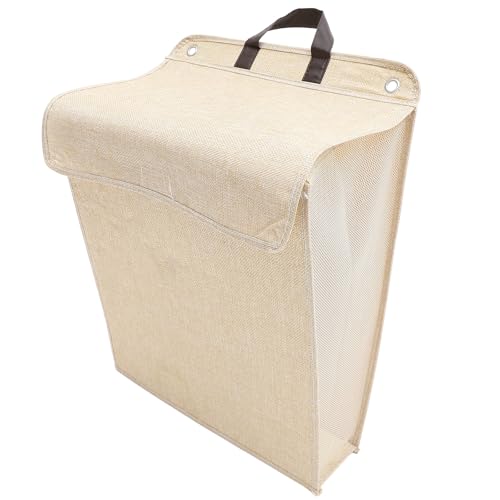 Garneck Wandmontierter Faltbarer Wäschekorb mit Deckel Mittlere...