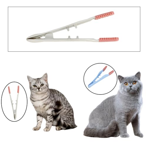 Image of 2 Pack Dog Tear Stain Remover Brush Instead of Wipes Pet Eye Grooming Tools Clip Tweezer with Soft Silicone Tips for Cats Kitty Puppy Chihuahua Eyes Excrement Mucus Discharge Crust Cleaning