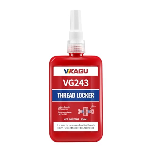 Image of 243 Blue Medium Strength Thread Lock - 8.45 Oz /250ml - Resists Heat,Oil - Anaerobic Adhesive for Bolts, Nuts, Screws - Prevent Loosening Corrosion - Screw Sealer Paste-High Cost-Performance Ratio