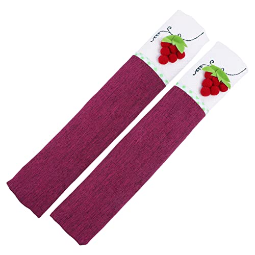 OSALADI 2 piezas Fundas Protectoras para Manijas de Frigorífico Cubiertas Antideslizantes para Manijas de Cocina Decoración y Protección contra Suciedad Fáciles de Limpiar Color