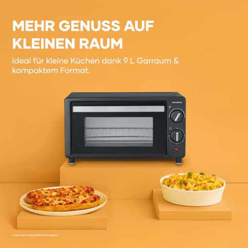Severin Back- und Toastofen, 9L, inkl. Backblech und Grillrost, 800 W – Bild 4