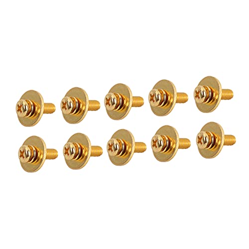 Abaodam 20pcs Gold Snare Drum Hoops Mounting Screws Drum Mounting Screws Washers Essential Accessories miniatura 3