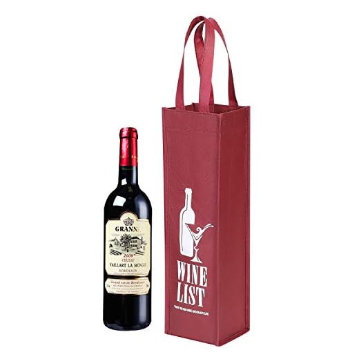 Brut Dargent Ice Chardonnay Méthode Traditionnelle HalbTrocken Sekt (1 x 0.75 L) 4 Geschenktasche 10 Stück Weintüte für Einzelne Flasche Tragbarerer Weinbeutel Recycelbare Flaschentüte Wein Sekt Champagner Verpackung Tragetasche Vliesstoffe Geschenktüte für Hochzeit Party Festival