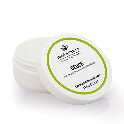 Deuce Shaving Soap Fragrance | Canadian Made by Skilled Artisans | Ultra Glide, Cushioning, Easy Lather, Moisturizing | Chic and Subtle Scent | 114 g (4 oz)