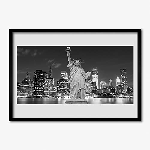 Affiche Statue de la Liberté avec cadre 70x50 cm pour habiller un mur vide de salon ou cuisine