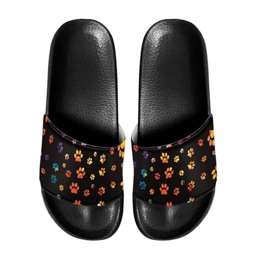 Forchrinse White Music Note Piano Women’s Slide Sandals,Lightweight Mens Shower Slippers Beach Flat Sandals Flip Flip2