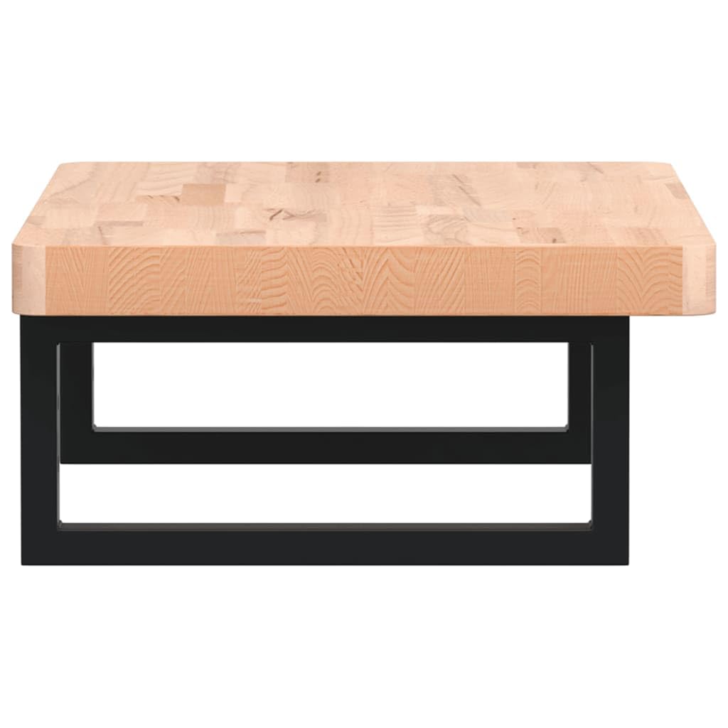 Scaffale per lavandino, montaggio a parete, in acciaio e legno di faggio massiccio, 60 x 40 cm, con supporti per mobili da bagno, lavabo e WC degli ospiti, ripiano salvaspazio per lavabo e