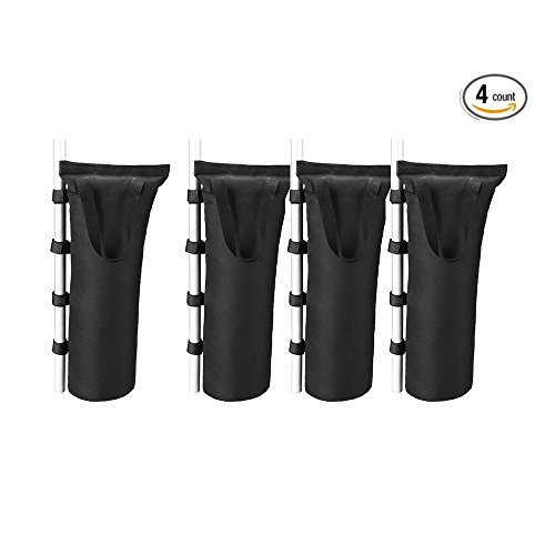 PlayDo Waterproof Black Sandbag for Teardrop Trailer Awning Car SUV Awning Tent Sun Shelter