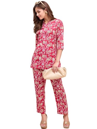 Image of RICHIK Women's Co-ord Set|Kurta Set for Women|Printed Kurta with Pant|Co-ord Set