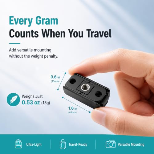 Image of ZORBES Quick Release Mount Adapter for Osmo Action 6 Nano 1 /4 Thread Mount