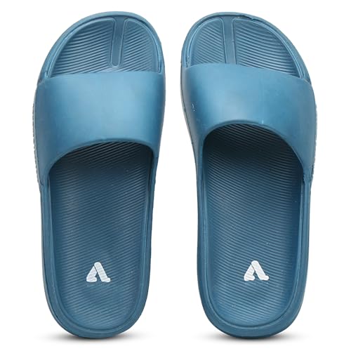 Image of Aqualite NEO-1257 Men Slides slipper with Slip-on wear, Comfort and Flat Base flipflop for dailywear uses