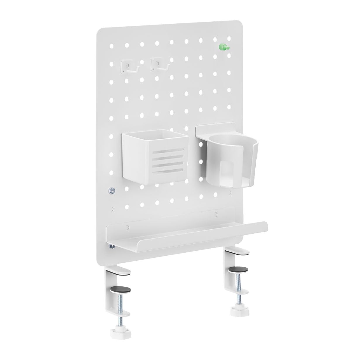 LogiLink PB0104 - Organizer per pannelli forati per scrivania, distanza tra i fori 32 mm