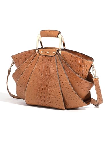 Image of Bag Woman Large Capacity Leather Purse Fashion Designer Metal Top Handle Handbags Women Crossbody Large Bags for Women Tote