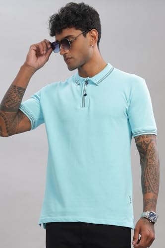 Image of ADRO Polo T Shirt for Men | Black Polo T-Shirt | 100% Cotton Polo Tshirt | Regular Fit Polo| Available in Plus Size Polo