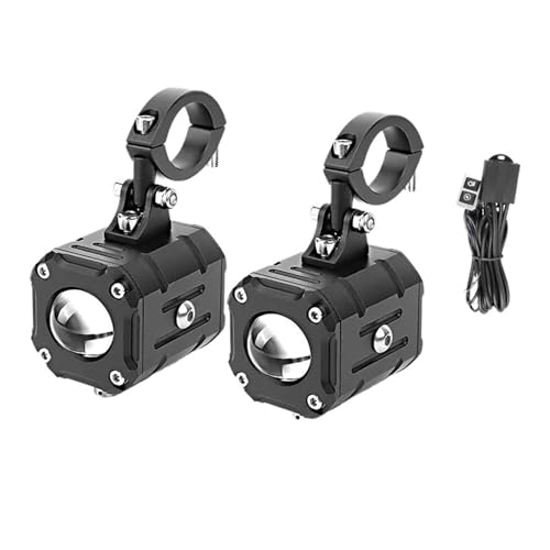 Luces auxiliares moto ajustables faros para rutas de aventura antiniebla en moto y SUV