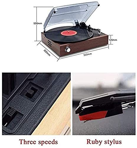 Boîte à Musique Gramophone, Un Tourne-Disque/Platine Vinyle Indispensable avec Haut-parleurs intégrés et Trois Vitesses de Lecture – Enregistreur Finition Bois Naturel - Les Beatles, Paul McCartney, John Lennon, RIngo Starr, George Harrison Boîte à Musique Gramophone, Un Tourne-Disque/Platine Vinyle Indispensable avec Haut-parleurs intégrés et Trois Vitesses de Lecture - Enregistreur Finition Bois Naturel – Image 3