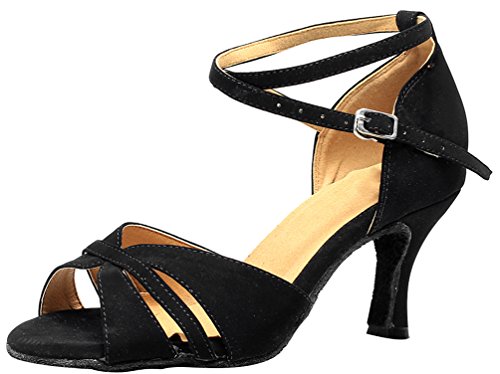 Chaussures de danse avec talon personnalisé et sangle cheville ajustable