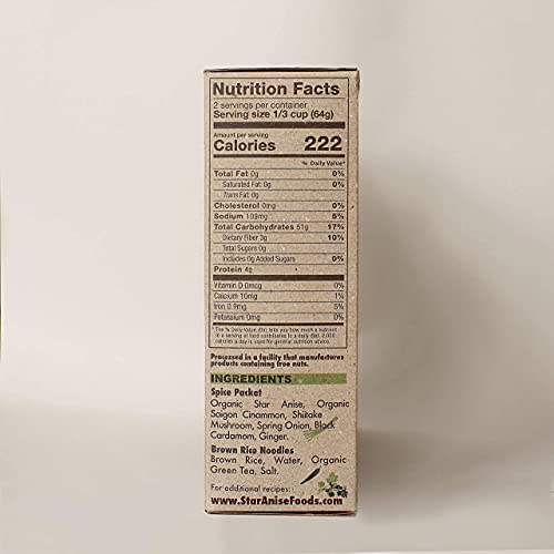 Vegan Gluten Free Happy Pho Meal Kit Shiitake Mushroom - 2 Servings, 4.5 Oz. Per Box, Case Of 6 Boxes, Meal Kits, Pho Noodles Vietnamese, Rice Noodles, Vegan #TOP1