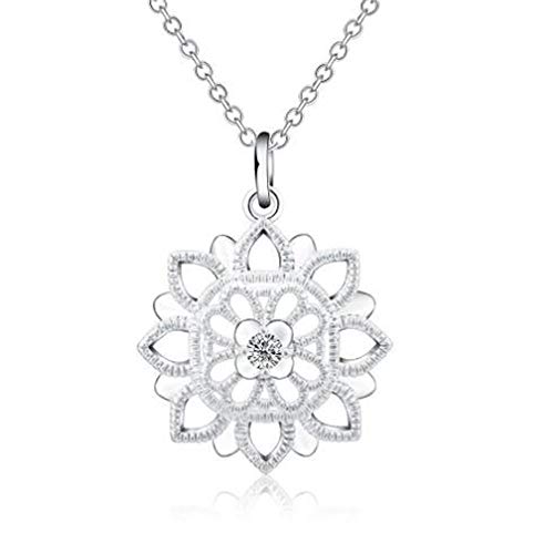 Pendentif collier femme soleil ajouré et bijoux de noce tendance