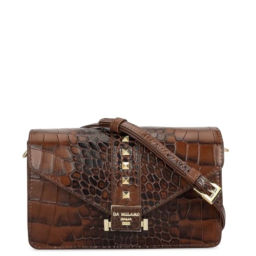 Image of Da Milano Leather Shoulder Bag for Women (00373OL)