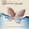 QUSLIMY Butterfly Shaped Throw Pillow - Soft Stuffed Seat Cushion Pad, Pink Plush Velvet Decorative Animal Pillow for Couch, Living Room, Bed #5