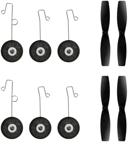 HAWK'S WORK Propeller & Räder für RC-Flugzeug 822P (2 Paare)