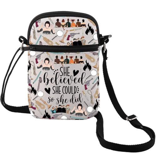 MEIKIUP Murder Movie Inspired Gift Comedy Movie Crossbody Bag Movie Fans Gifts Murder Mystery Shoulder Bag