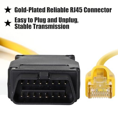 Image of Enet OBD2 Cable for BMW F- Series Coding, OBD ENET Cable RJ45 Compatible with E-SYS ICOM ISTA+ Bootmod3 Bimmercode, 6.6ft /2M