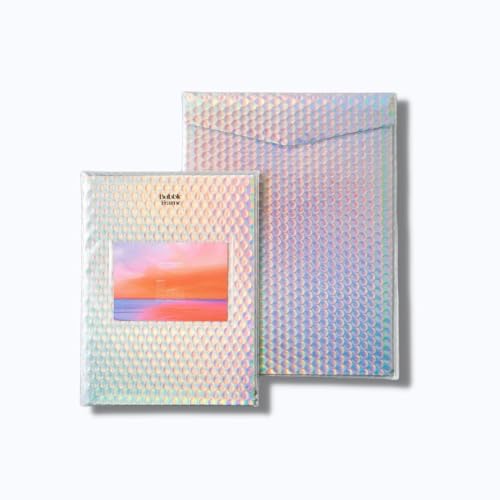 BUBBLE FRAME FLAP PCケース PC MacBook iPad iPhone パソコンケース 14インチ PVC かわいい おしゃれ オーロラ
