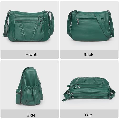 Image of VOLGANIK ROCK Crossbody Bag for Women with Tassel Ladies Soft PU leather Purses and Handbag Pocketbooks