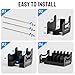 Mutak Soft Foam Pistol Rack for Gun Safe, Gun Cabinet, Durable Handgun Stand Organizer Accessories with Gun Slots, Compatible with Size Firearm, Revolver Pistols Holder, 12 Slots