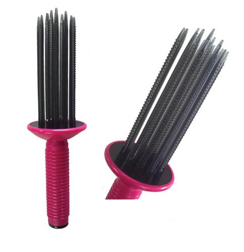 YOYOSTORE Airy Curl Tong Wavy Brush Hair Comb Style DIY Curler Roller Tool Salon DIY NEW