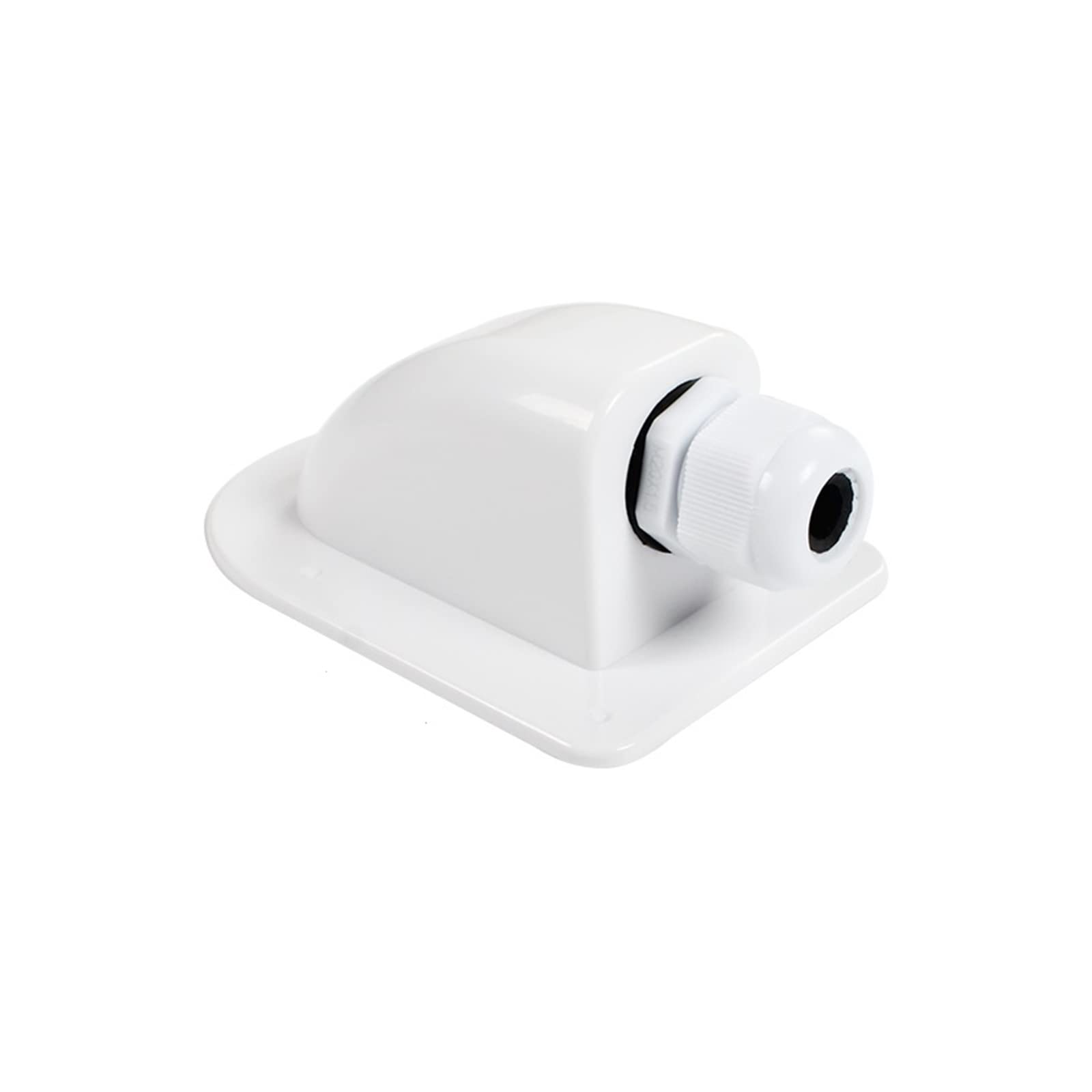 Kogedss Single Hole White Camper Accessories Caravan Solar Car Junction Box Roof Wire Entry Solar Cable Motorhome Junction Box Rv Caravan Accessories(Single Hole White)