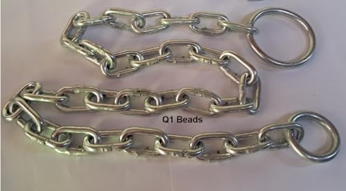Image of Q1 Beads 1.5 Feet /18 inches Metal Lock Chain (5 mm) Strong & Heavy Duty 100 KGS Capacity for Travel & Safety,Garden Swing /Playing Jhula,Punching Bag,for Boxing,MMA,Martial Arts