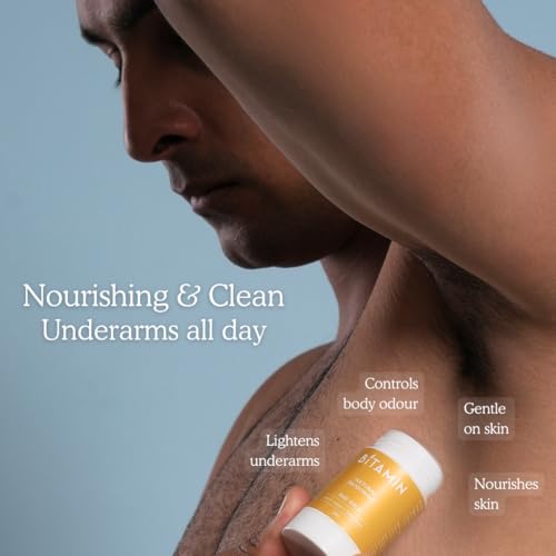 Image of Bitamin Natural Deodorant Underarm Roll On with 5% Vitamin C | Natural Deodorant for Men & Women | Made in India | No Aluminium, No Alcohol, No Parabens & No Triclosan | 8 Hour Odour Control | Sea Salt - 30g (Pack of 1)