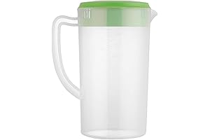 Clear 81oz Plastic Water Pitcher with Lid