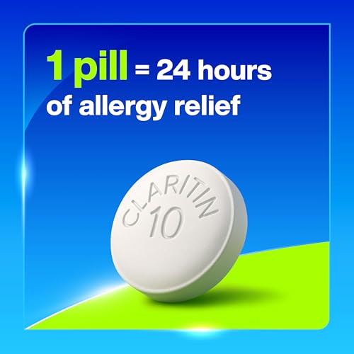 Image of Claritin 24 HR Non Drowsy Allergy Medicine, Loratadine antihistamine tablets, 10 Ct