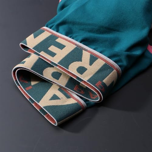 Mens Fashion Color Block Cotton Boxer Briefs, Mid Rise Stretch Breathable Daily Panties Underwear Sports Underpants4