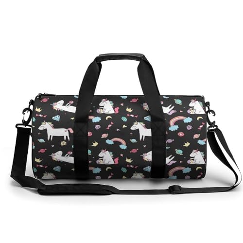 Sac de voyage weekend et sport licorne pour camping et randonnée