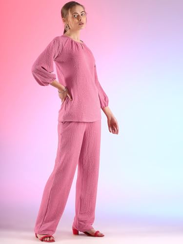 Image of Westhood Women's Polyester Bodycon Mini Co Ords Set