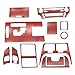 GXARTS 12Pcs Carbon Fiber Full Set Interior Decoration Trim Kit Compatible with Lexus IS250 Black 2006 2007 2008 2009 2010 2011 2012