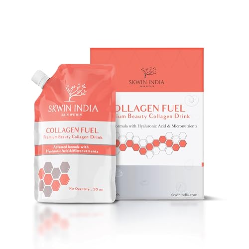 Skwin India Collagen Fuel | Hydrolyzed Marine Collagen, Hyaluronic Acid, Vitamin C,E,B, Biotin, Rosehip And Grapeseed Extract | Skin Hydration, Glow, Radiance, Anti-Aging (B0B7G71R9S) Amazon Price History, Amazon Price Tracker