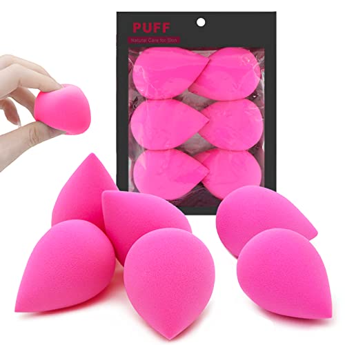 6 Pcs Makeup Blender Beauty Sponge Set - Foundation Blending Beauty Sponge Blender for Liquid Foundation, Cream and Powder, Super Soft Latex Free Makeup Sponges(Pink) 6 Pcs Makeup Blender Beauty Sponge Set - Foundation Blending Beauty Sponge Blender for Liquid Foundation, Cream and Powder, Super Soft Latex Free Makeup Sponges(Pink)