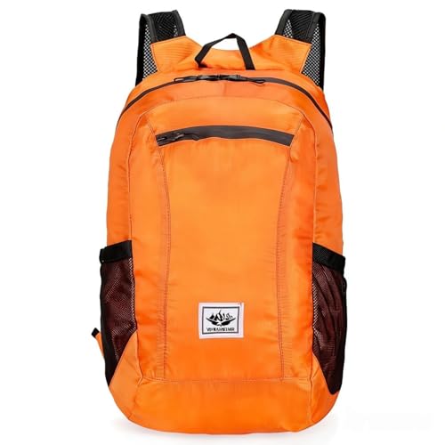 Mochila Ultraleve Dobrável Resistente à Água, Portátil Embalável para Caminhada, Viagens, Acampamento e Atividades ao Ar Livre – Unissex