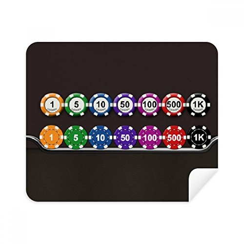 Chips Lateral Arrangement Illustration Cleaning Cloth Screen Cleaner 2pcs Suede Fabric