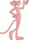 Pink Panther Cartoon Car Bumper Sticker Decal 4