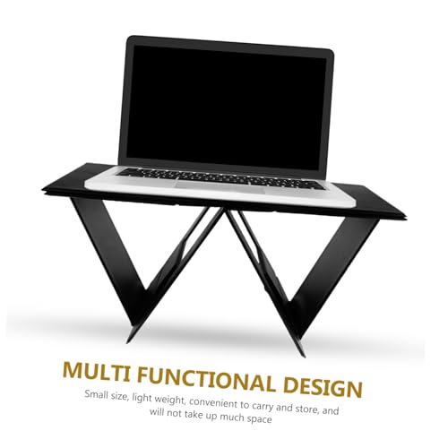 Table pliable ordinateur portable plastique noir polyvalente support auto - 8